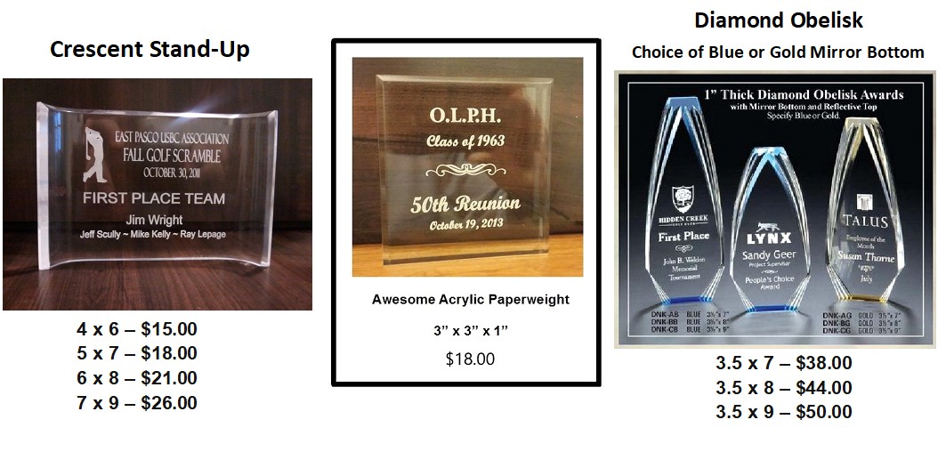 Acrylics – Creative Awards and Gifts